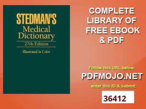 Stedman medical dictionary online